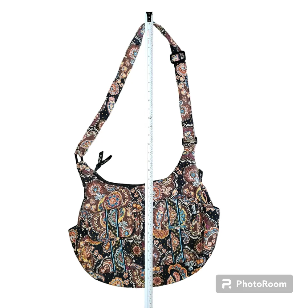 Retired! Beautiful Kensington Maggie Brown Floral Paisley Vera Bradley Purse - Picture 12 of 13